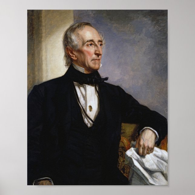 President John Tyler Portrait Poster (Front)
