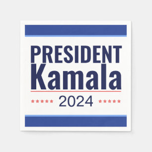 President Kamala 2024 Election Napkins
