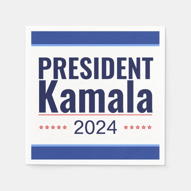 President Kamala 2024 Election Napkins (Front)
