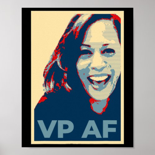 President Kamala Harris Biden Wins Vp Af Poster Gi