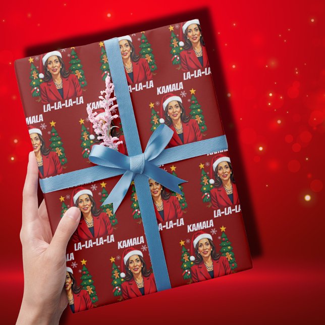 President Kamala Harris Christmas Wrapping Paper (Creator Uploaded)