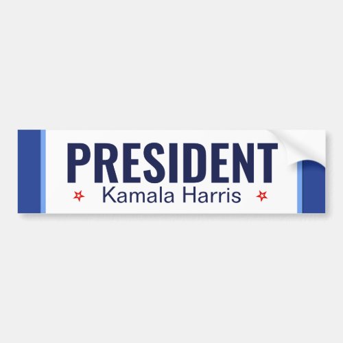 President Kamala Harris Inauguration Bumper Sticker