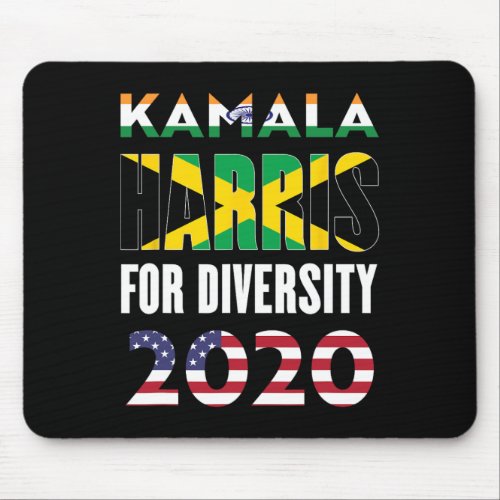 President Kamala Harris India Jamaica Flag Diversi Mouse Pad