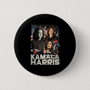President Kamala Harris We're Not Going Back 2024 Button