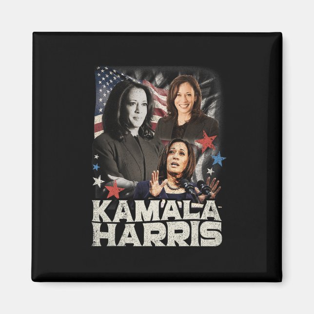 President Kamala Harris We're Not Going Back 2024  Magnet (Front)