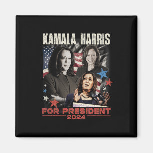 President Kamala Harris We're Not Going Back 2024 Magnet