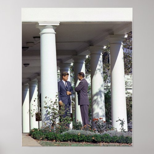 President Kennedy and Robert McNamara  Poster