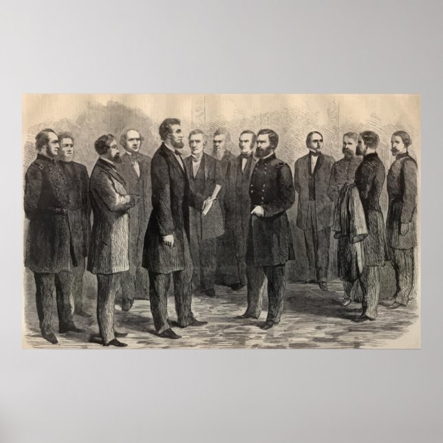 President Lincoln and General Grant Poster (Front)
