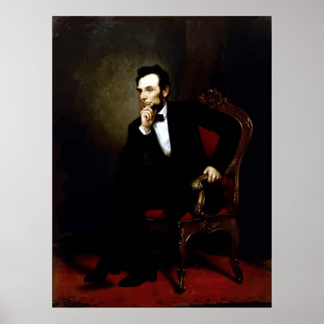 President Lincoln Painting Poster (Front)