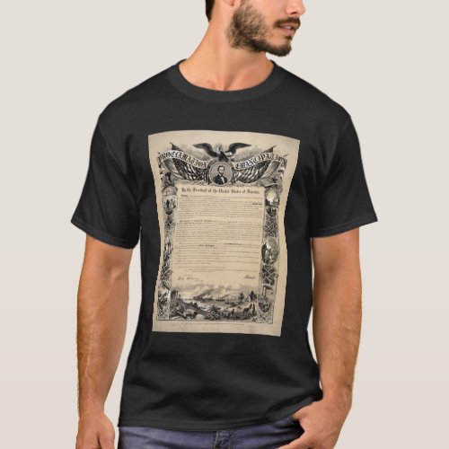 President Lincolns 1863 Emancipation Proclamation T_Shirt