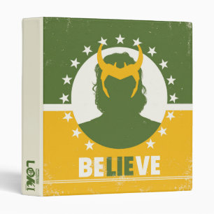 President Loki "Believe" Poster 3 Ring Binder
