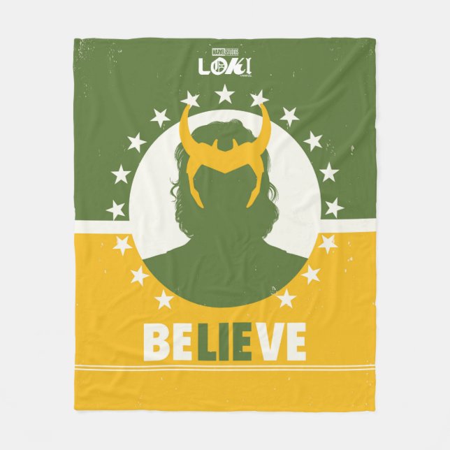 President Loki "Believe" Poster Fleece Blanket (Front)
