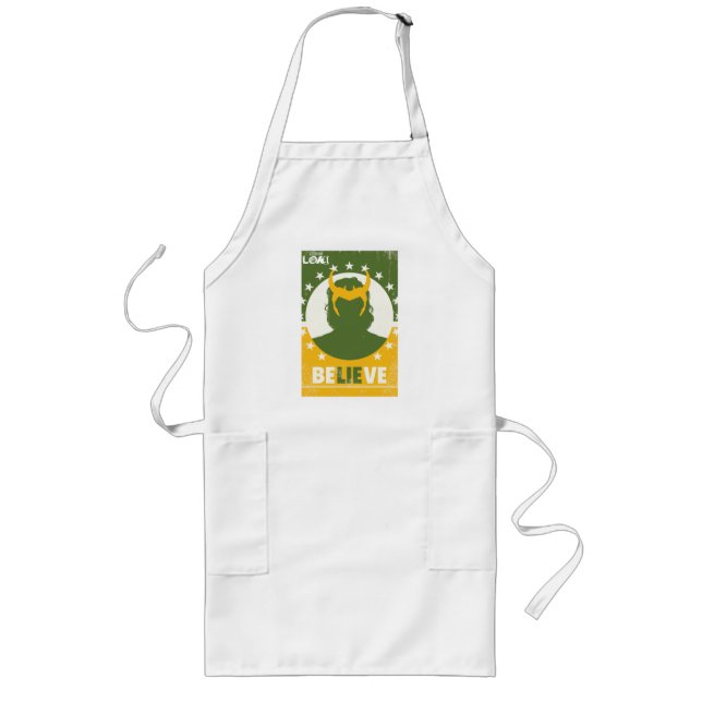 President Loki "Believe" Poster Long Apron (Front)