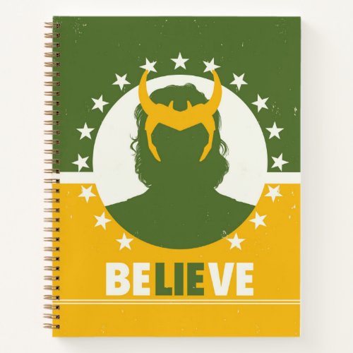 President Loki Believe Poster Notebook