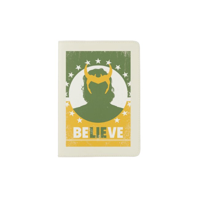 President Loki "Believe" Poster Passport Holder (Front)