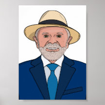 President Lula da Silva Art - Brazilian Leader Por