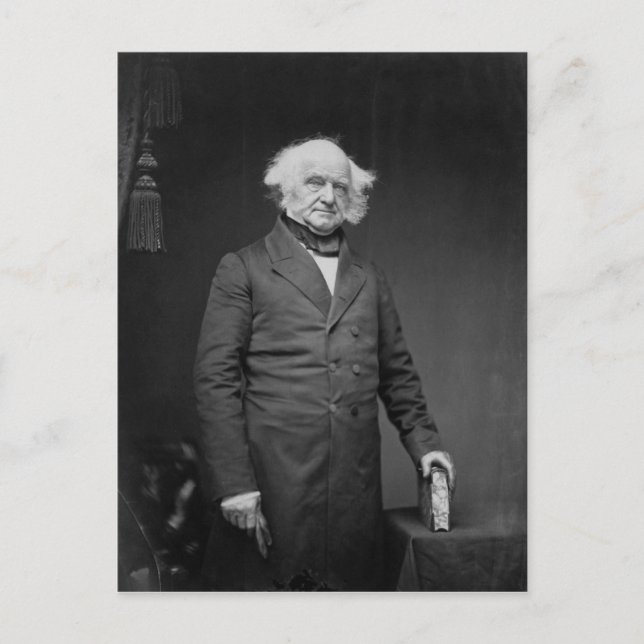 President Martin Van Buren Postcard (Front)
