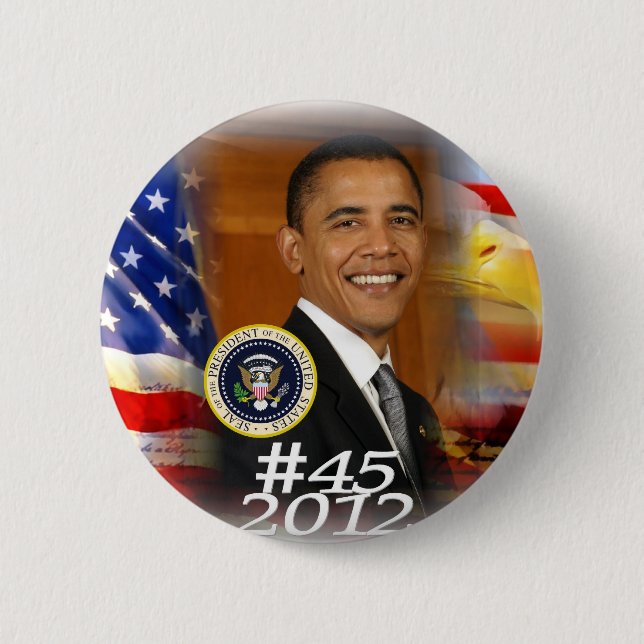 President Obama 2012 Campaign Launch Button (Front)