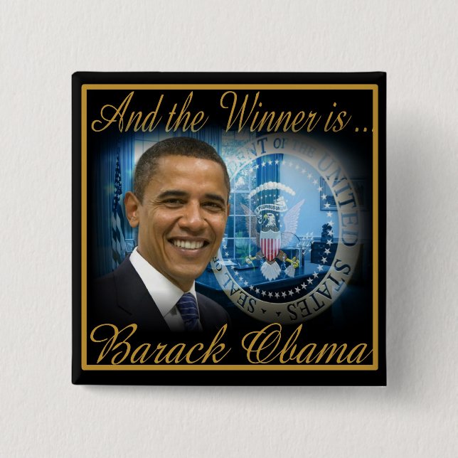 President Obama 2012 Re-election Button (Front)
