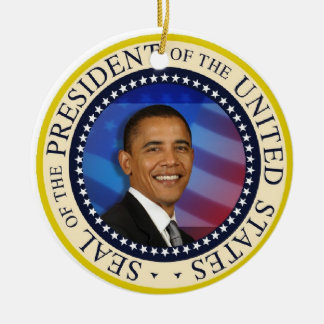 President Obama 2012 Re-election Ceramic Ornament