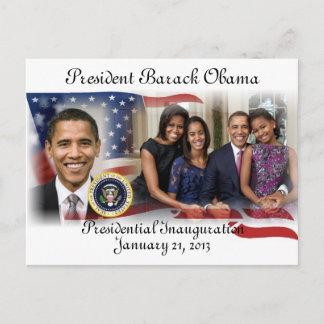 PRESIDENT OBAMA 2013 Inauguration Postcard