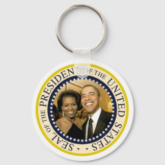 President Obama and First Lady Michelle Keychain