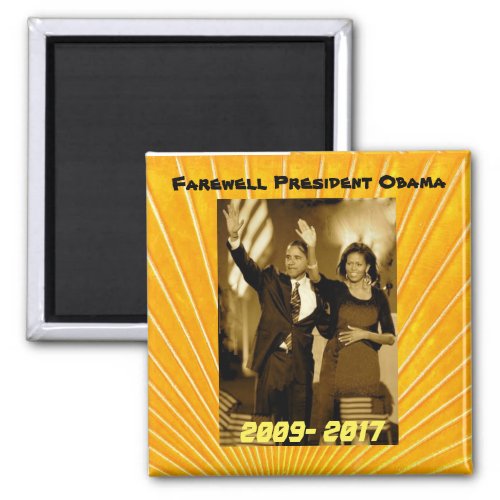 President Obama and First Lady Michelle Obama Magnet