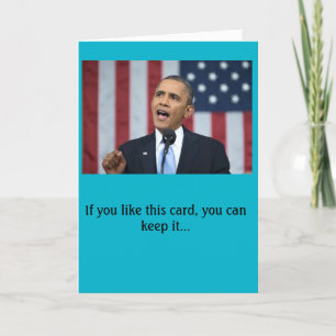 President Obama birthday card