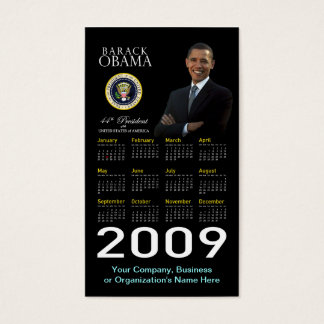 President Obama - Business Card Pocket Calendar