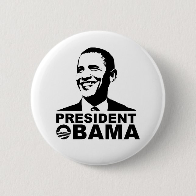 President Obama button badge (Front)