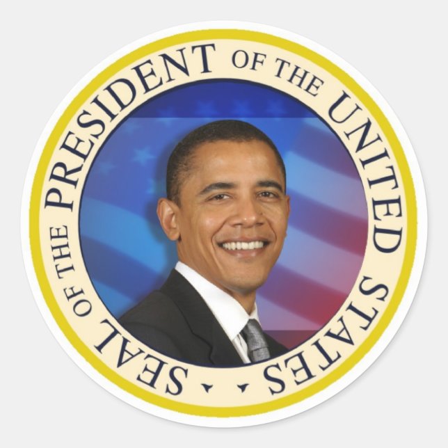 President Obama Collectibles Large 3" Sticker (Front)