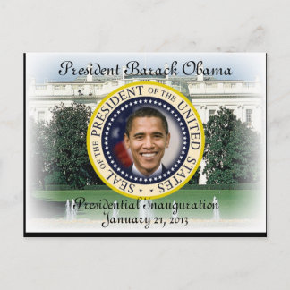 PRESIDENT OBAMA FAMILY 2013 Inauguration Postcard