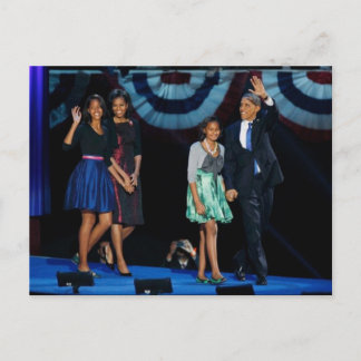 PRESIDENT OBAMA Historical Re-election Postcard