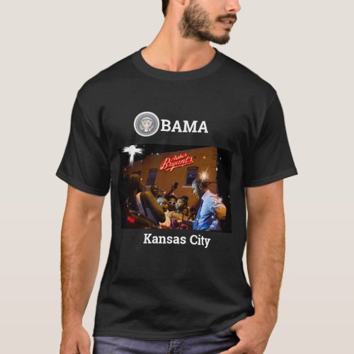 President Obama in Kansas City Night Life T_Shirt