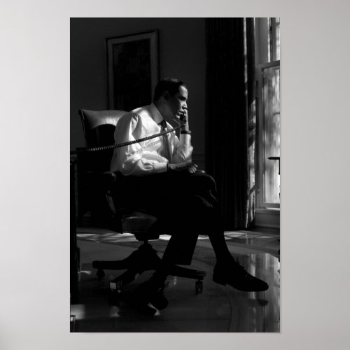 President Obama In Oval Office _ 2009 Poster