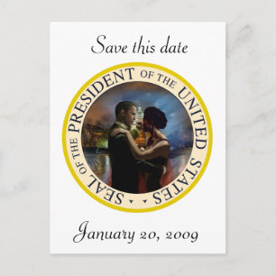 President Obama Inauguration Keepsakes Announcement Postcard