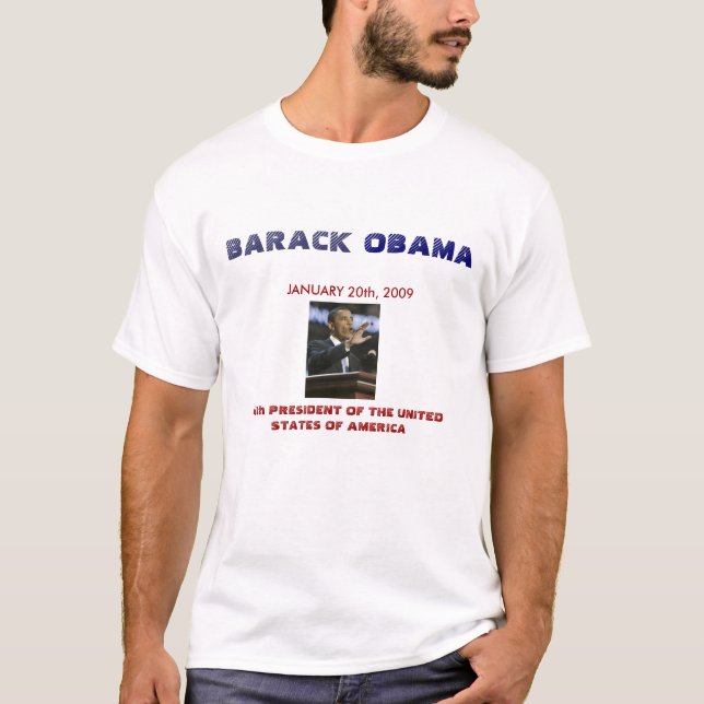 PRESIDENT OBAMA INAUGURATION T-SHIRT (Front)
