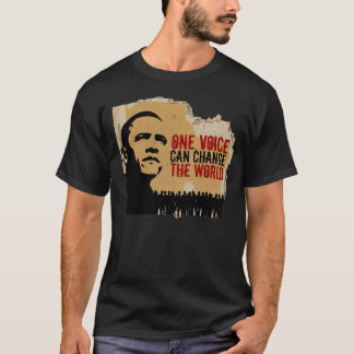 PRESIDENT OBAMA. ONE VOICE...+YES WE CAN... T-Shirt