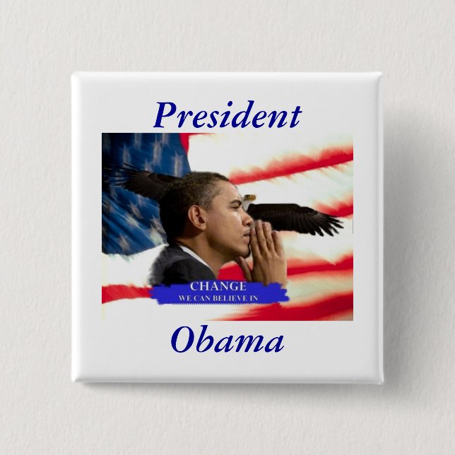 President Obama Pinback Button (Front)
