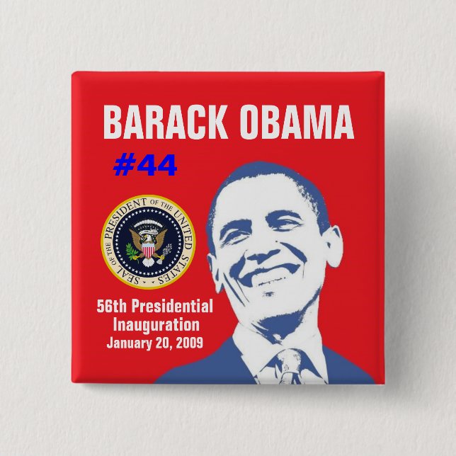 President Obama Pinback Button (Front)