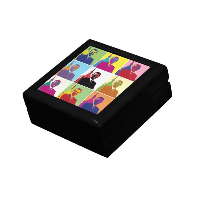 President Obama Pop Art Jewelry Box (Side)