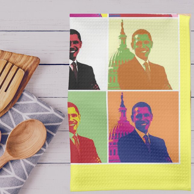 President Obama Pop Art Kitchen Towel (President Obama Pop Art Kitchen Towel)