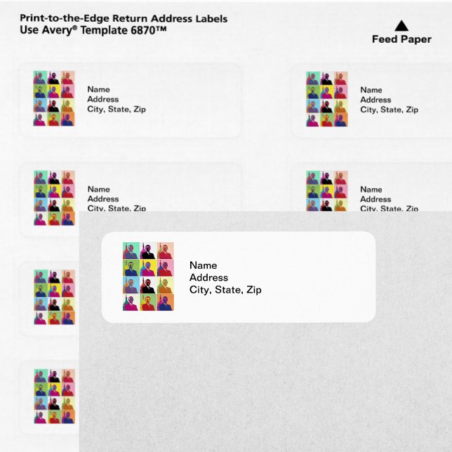 President Obama Pop Art Label (President Obama Pop Art Label)