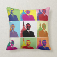 President Obama Pop Art Pillow