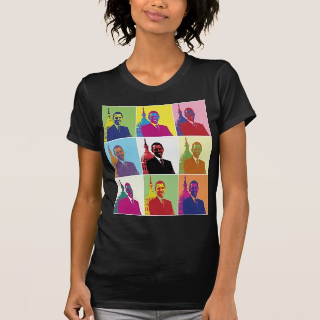 President Obama Pop Art T-Shirt (Front)
