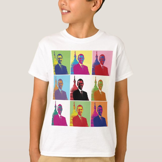 President Obama Pop Art T-Shirt (Front)
