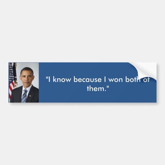 President Obama Quote State of the Union Quote Bumper Sticker (Front)