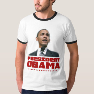 President Obama Red Ringer T-Shirt