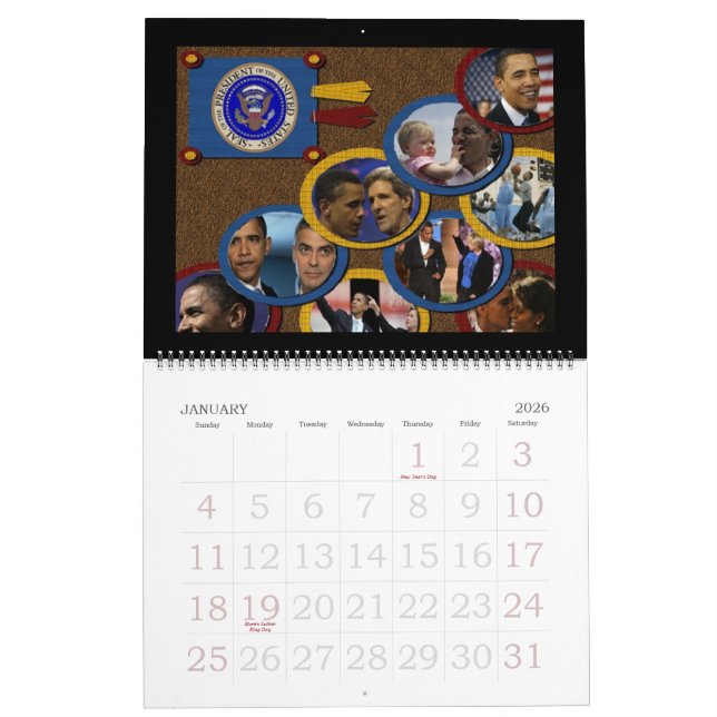 President Obama SCRAPBOOK STORY 2009 Calendar (Jan 2026)