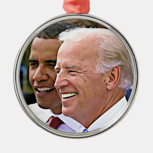 President Obama  Vice President Biden Metal Ornament